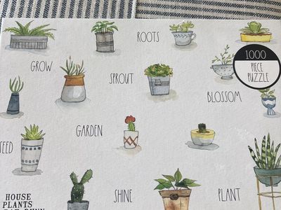 Rae Dunn house plants 1000 piece puzzle new