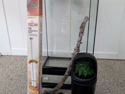 Reptile vertical terrarium enclosure