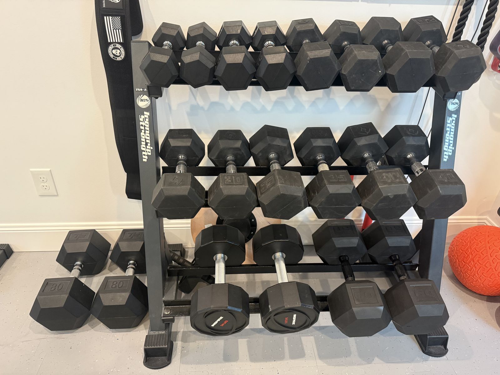 Commercial Grade Dumbbell Set + Rack – Excellent Condition – 730 lb Total – $1,150 OBO
