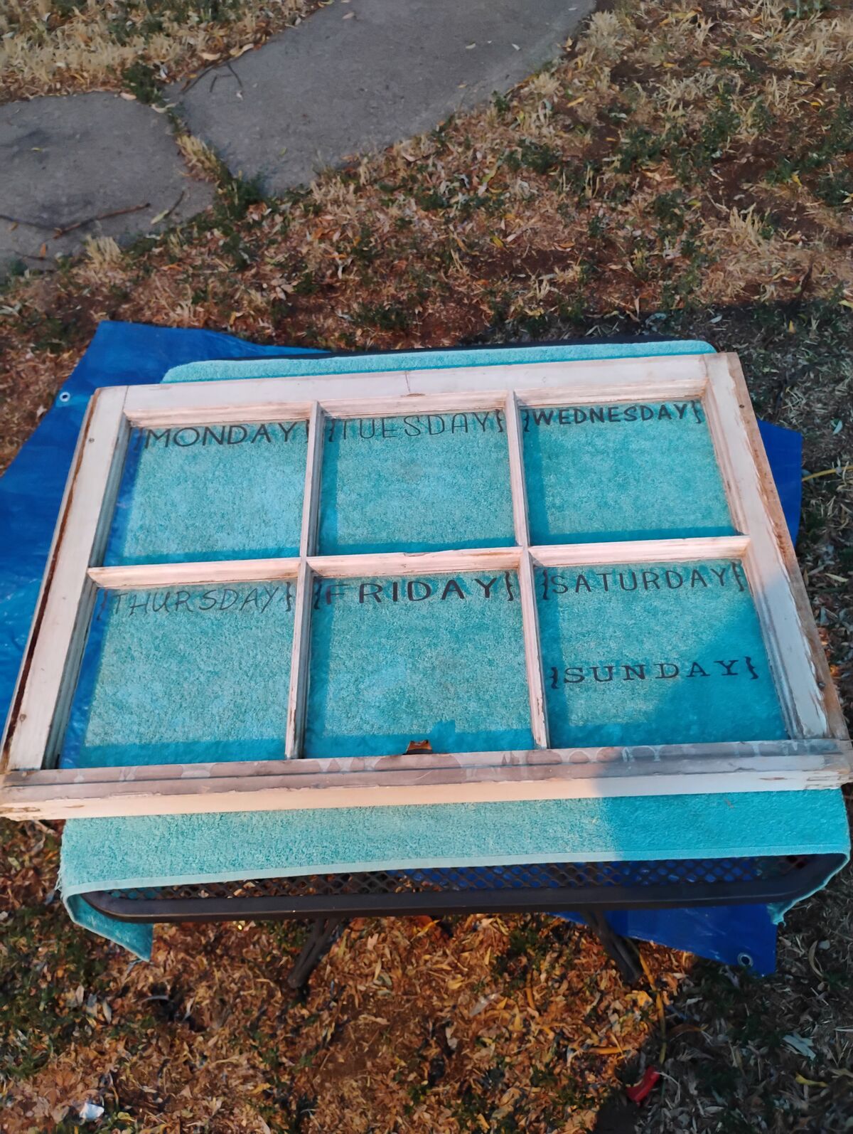 Antique Window 6 Pain Good Glass and Frame