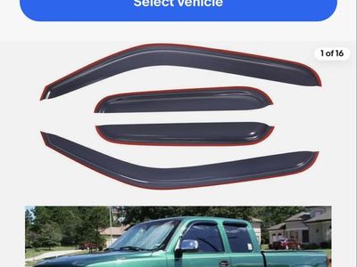 Acrylic Window Visors 4Pc Set for Chevy Silverado GMC Sierra Extended Cab 99-06truck