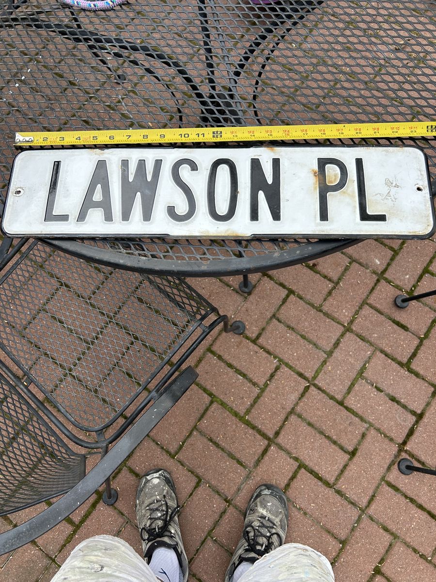 Porcelain Street Sign.