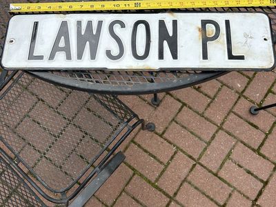 Porcelain Street Sign.