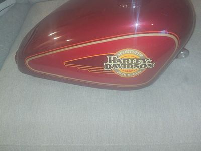 1994 Harley Davidson Sportster XL1200 Peanut Fuel Gas Tank Victory Red