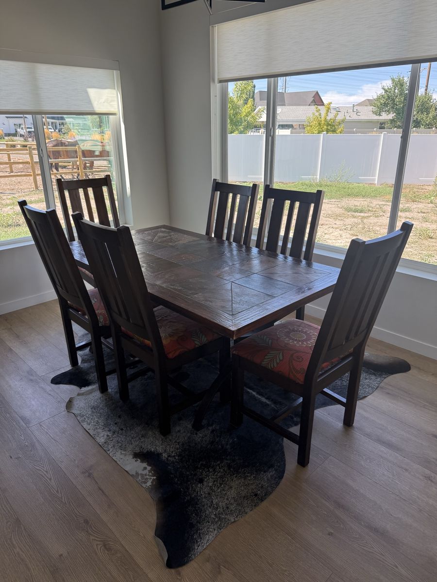 Stone Dining Table and chairs