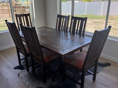 Stone Dining Table and chairs