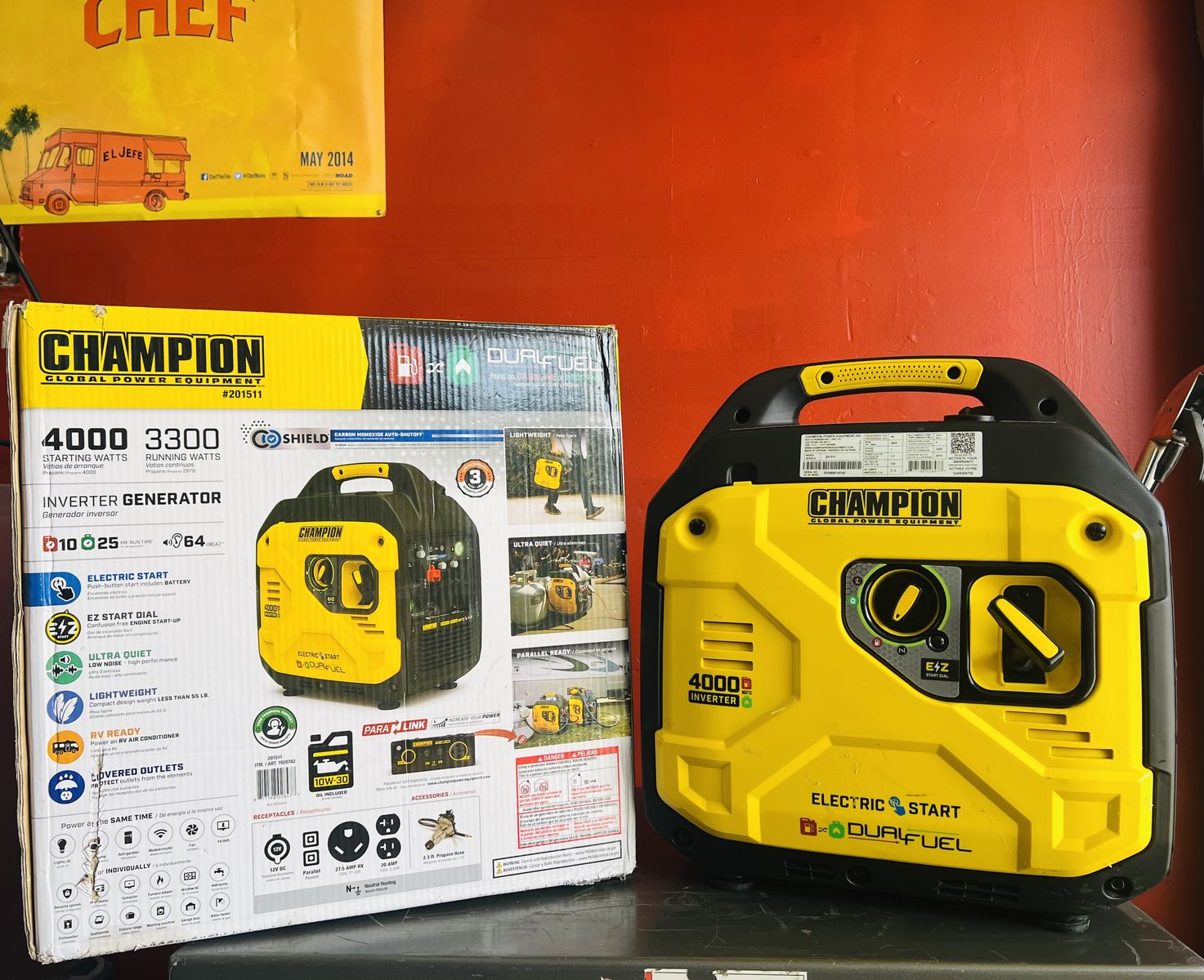 7 Champion 4000W Generators - Camping Tailgating Hunting