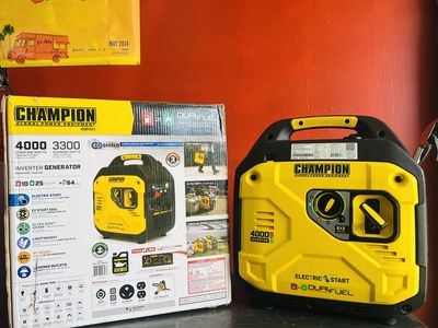 7 Champion 4000W Generators - Camping Tailgating Hunting