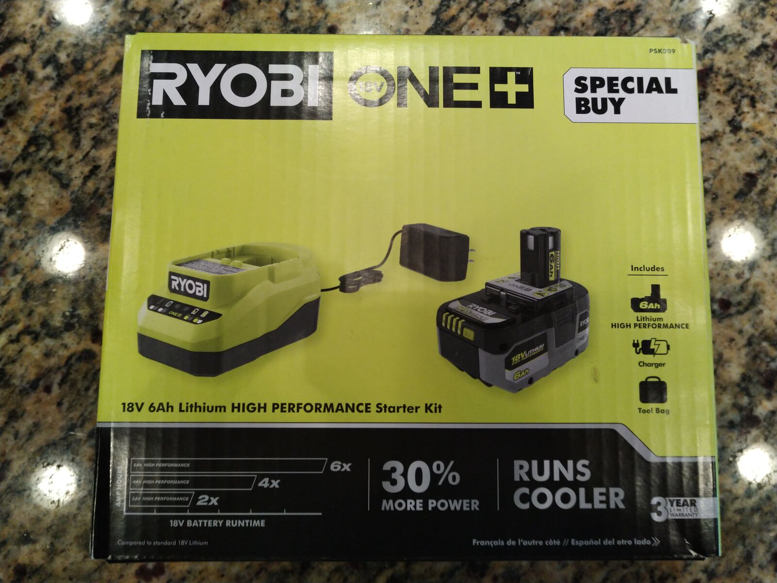 RYOBI 18V ONE+ 6Ah HIGH PERFORMANCE Battery Starter Kit PSK009 *NEW*