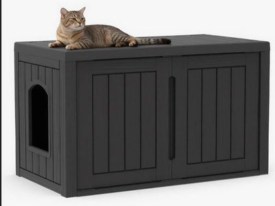 New in Box Three-In-One Cat Bed, Pet Storage Cabinet, Cat Litter Box
