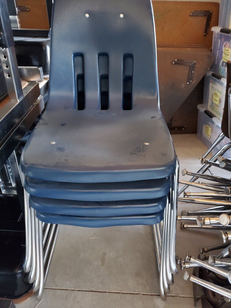 Plastic chairs, school chairs, daycare chairs