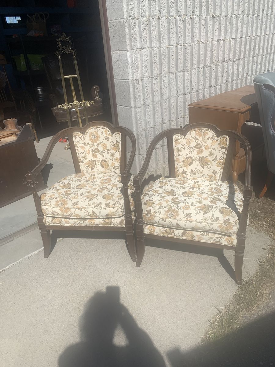 2 MATCHING ANTIQUE CHAIRS