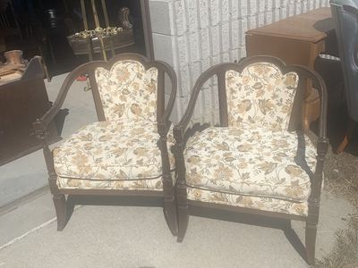 2 MATCHING ANTIQUE CHAIRS