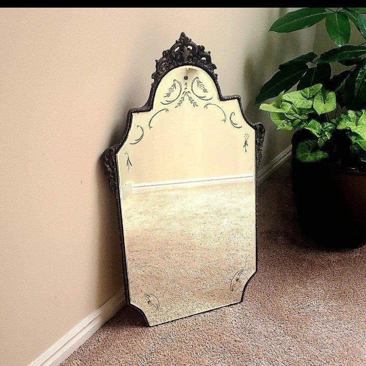 Antique Etched Mirror