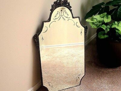 Antique Etched Mirror
