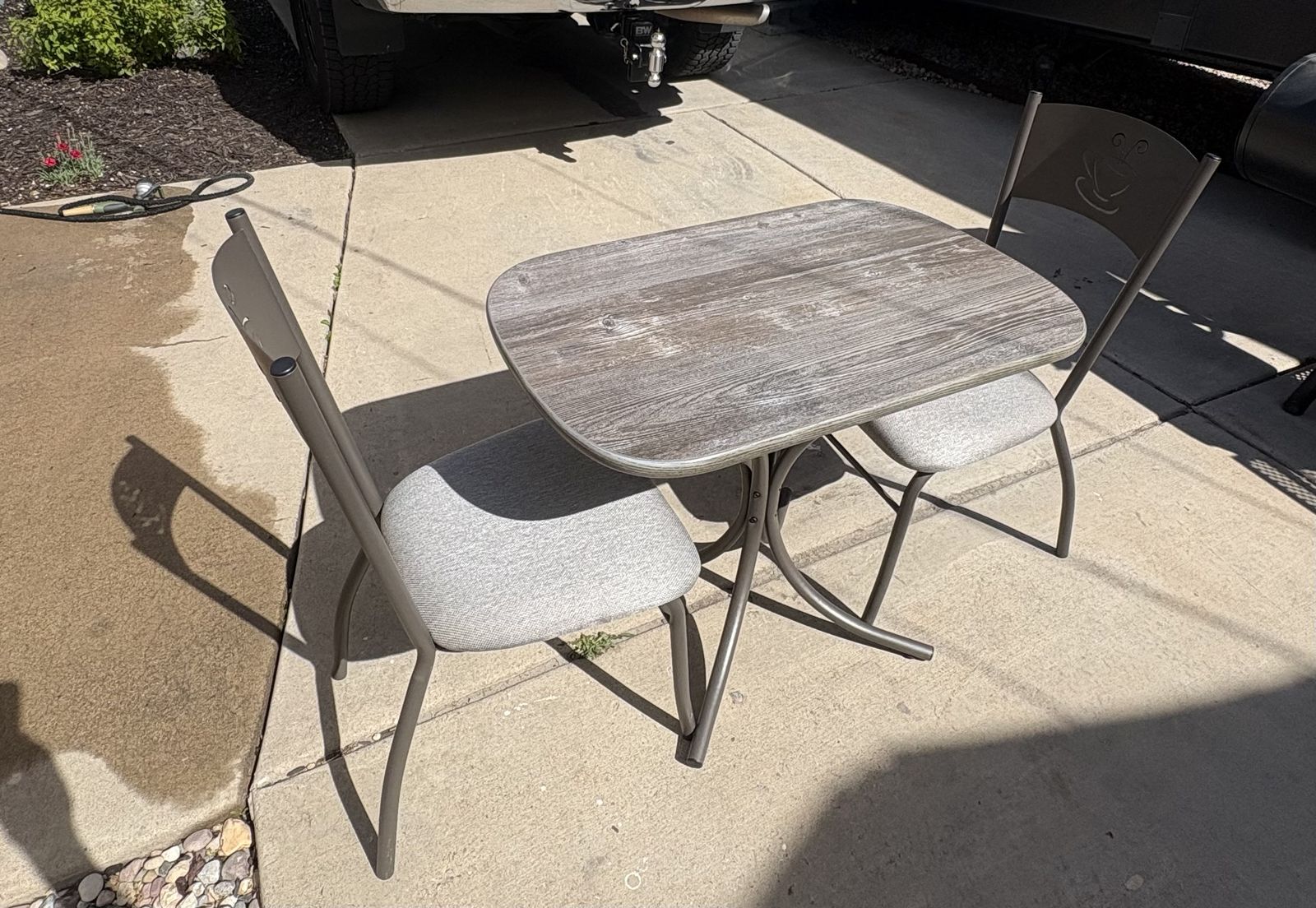 Kitchen table with two chairs