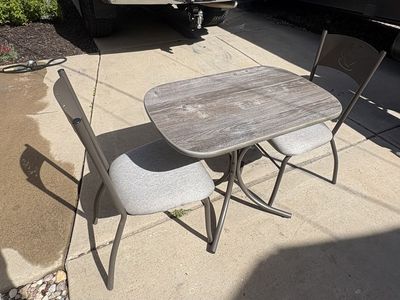 Kitchen table with two chairs