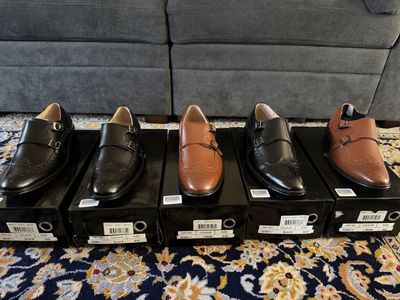 Adolfo Mens Dress shoes - Brand NEW! 5 pairs, 3 size 9, 1 size 10, 1 size 8