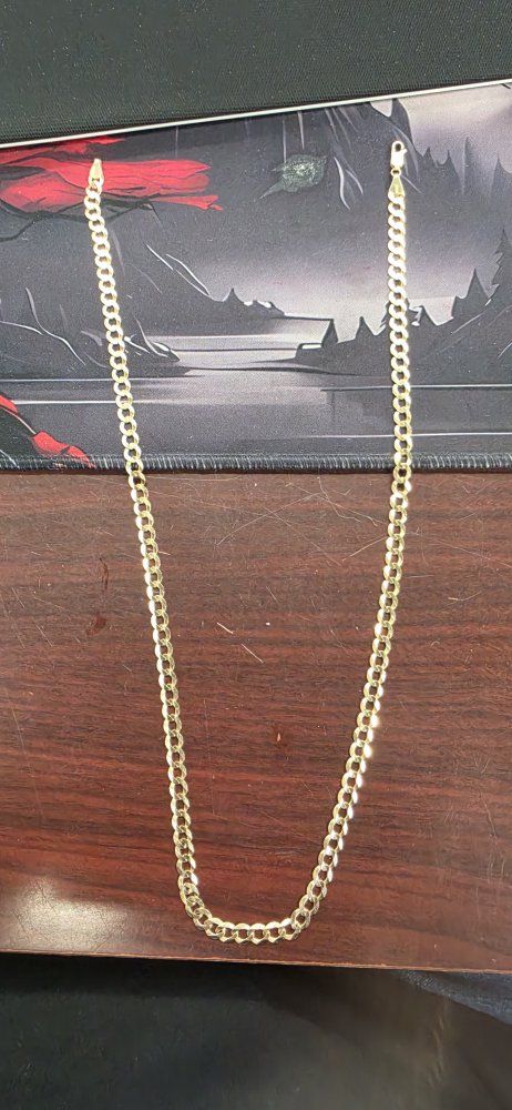10k solid gold cuban chain