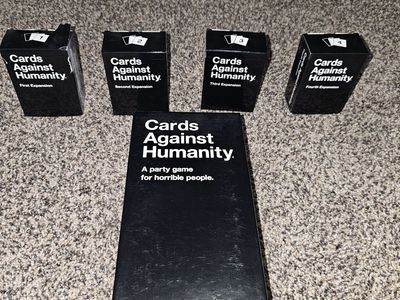 Cards Against Humanity Main Game and First, Second, Third, and Fourth Expansions