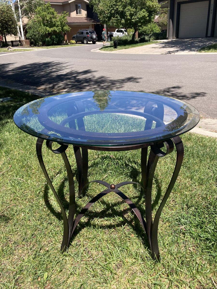 Metal side tables