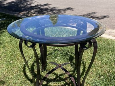 Metal side tables