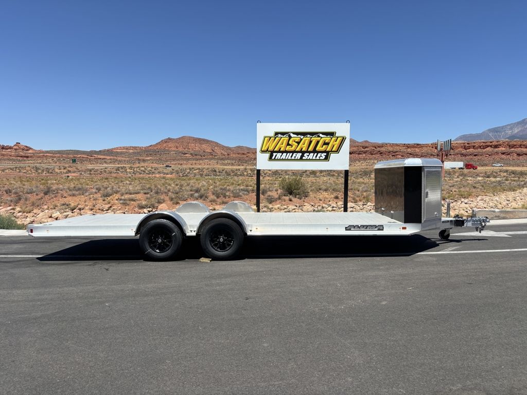 2026 Aluma 7x22 Utility Trailer with Charcoal Carg