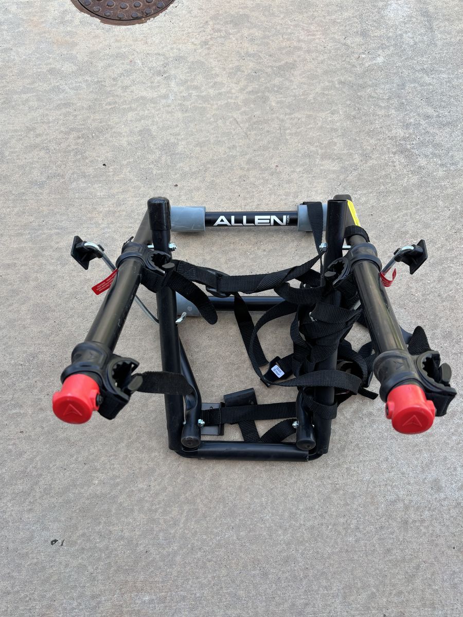 Allen bike rack for trunk. Holds 2 bikes. Like new.