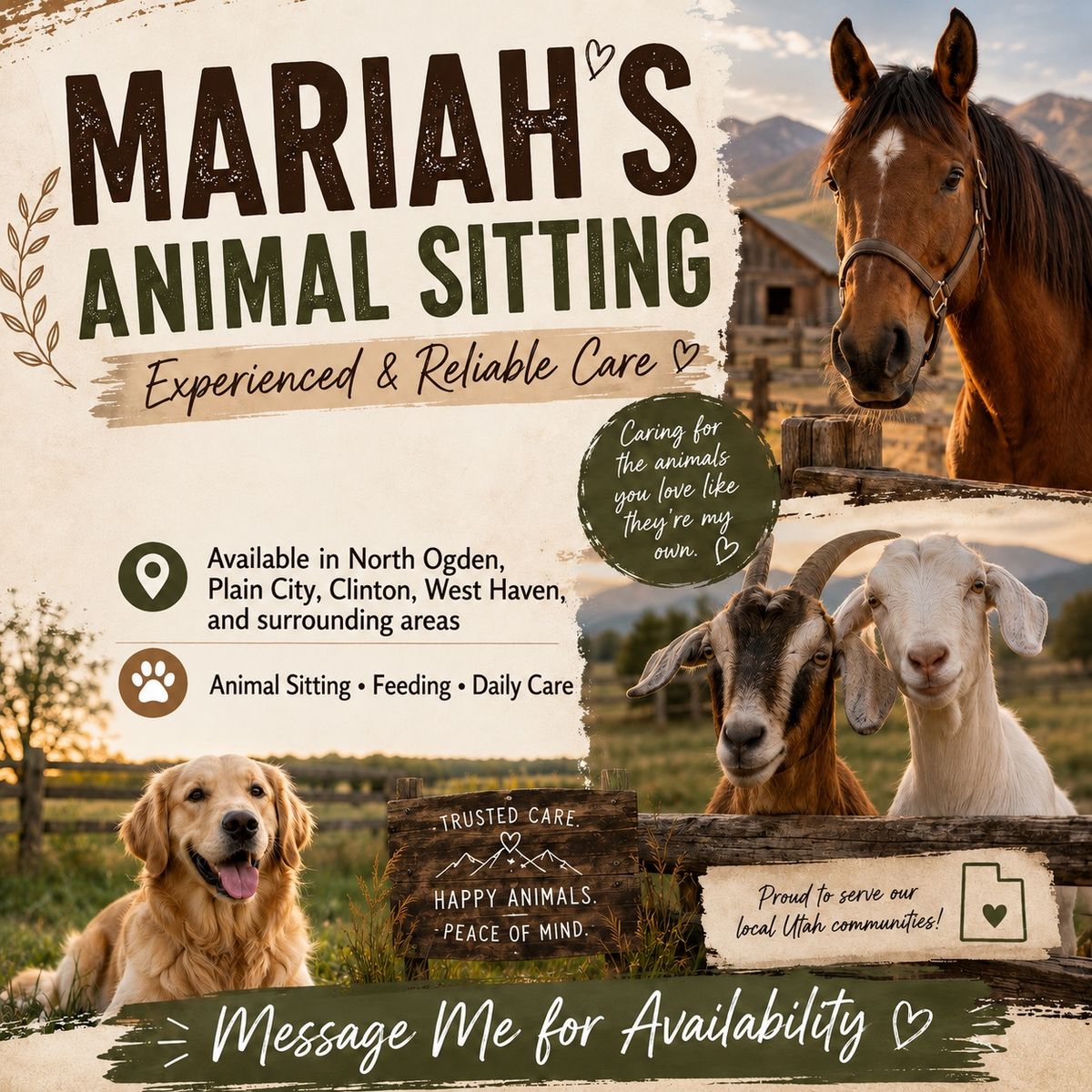 Animal caretaker (small or large)