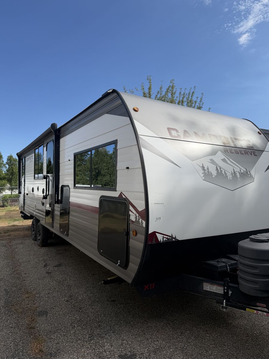2025 Forest River Campsite Reserve 26CJ – Sleeps 8 – Solar + 6V Batteries