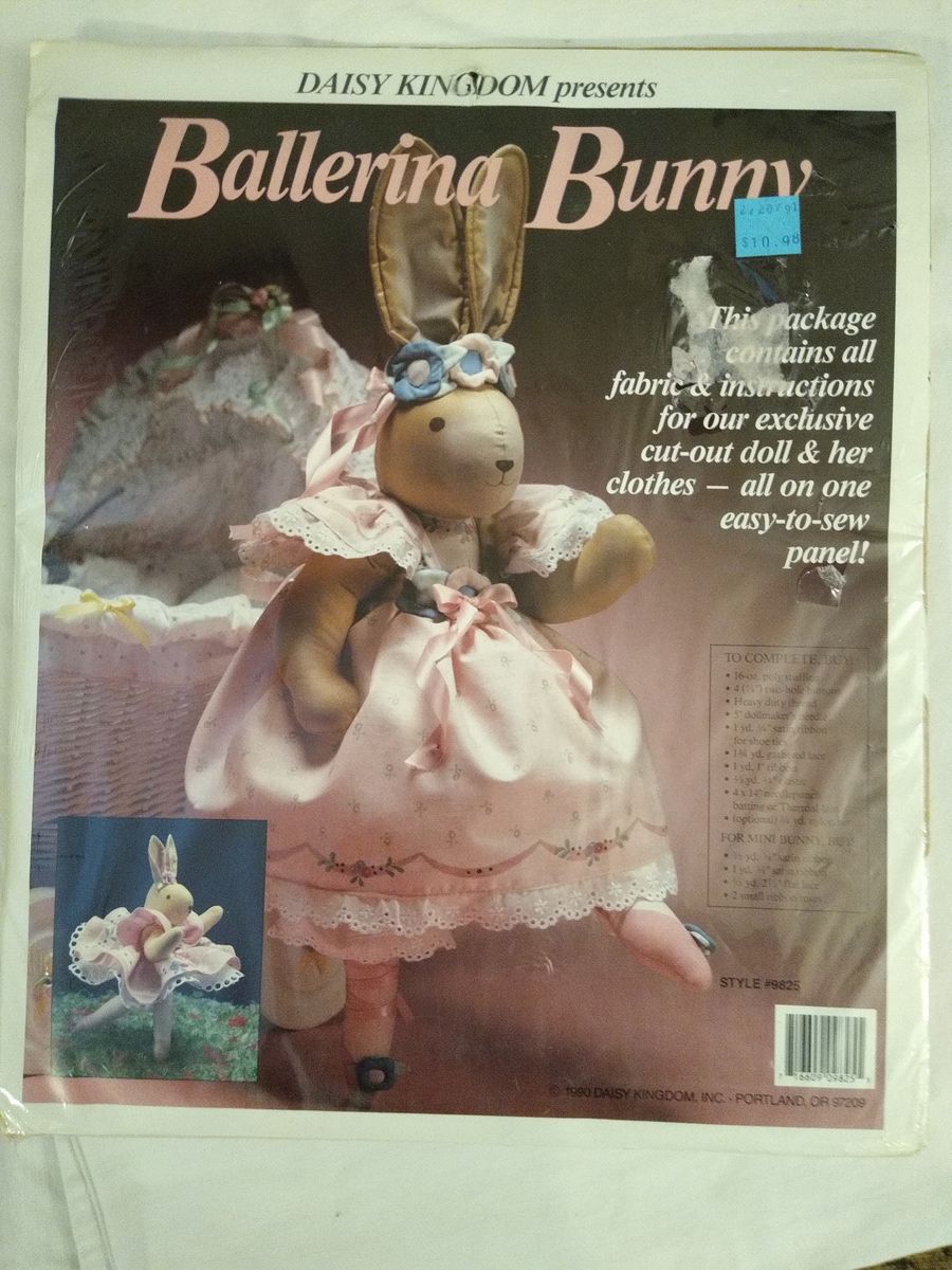 Ballerina Bunny Fabric Panel – Daisy Kingdom