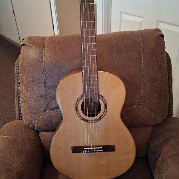 Teton nylon string guitar with gig bag