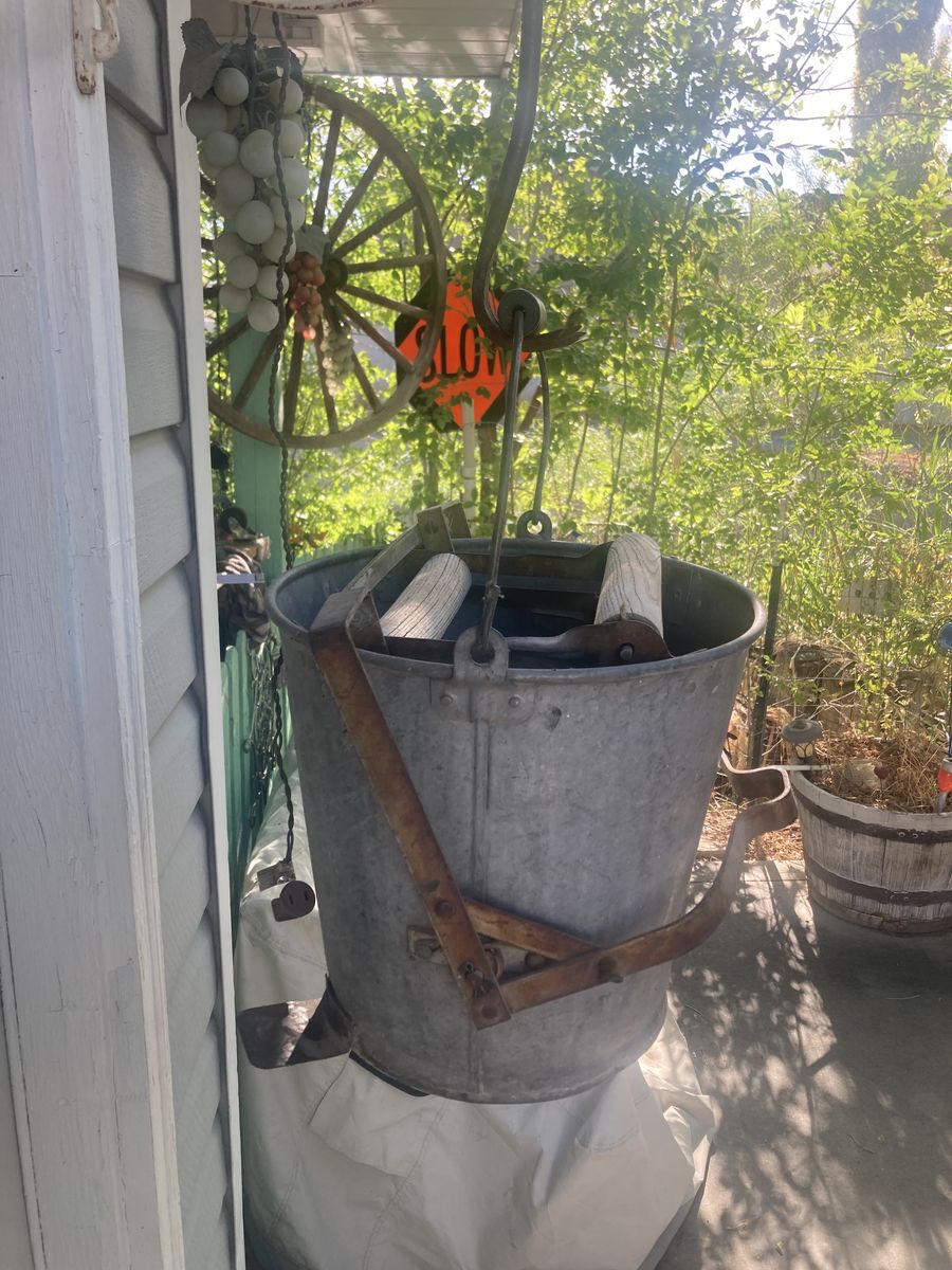 Vintage mop bucket