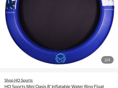HO Sports Mini Oasis 8' Inflatable Water Ring Float - Brand New in Box