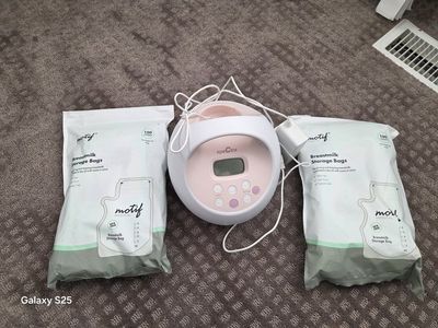 Spectra S2 Plus Hospital Grade Electric Breast Pump with Power Adapter and Milk Bags