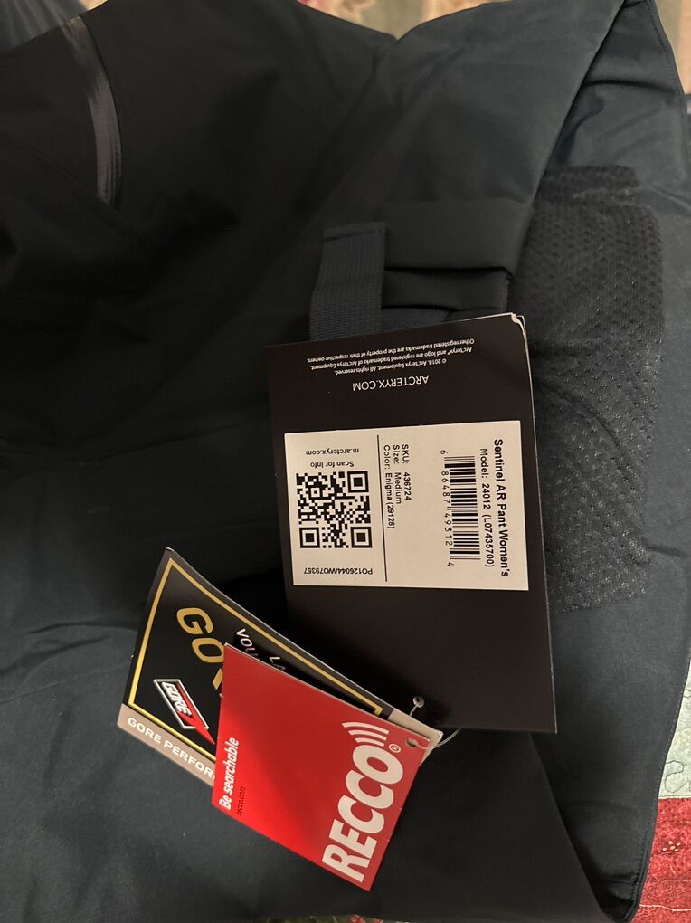 Arcteryx Sentinel AR ski Pant Womens