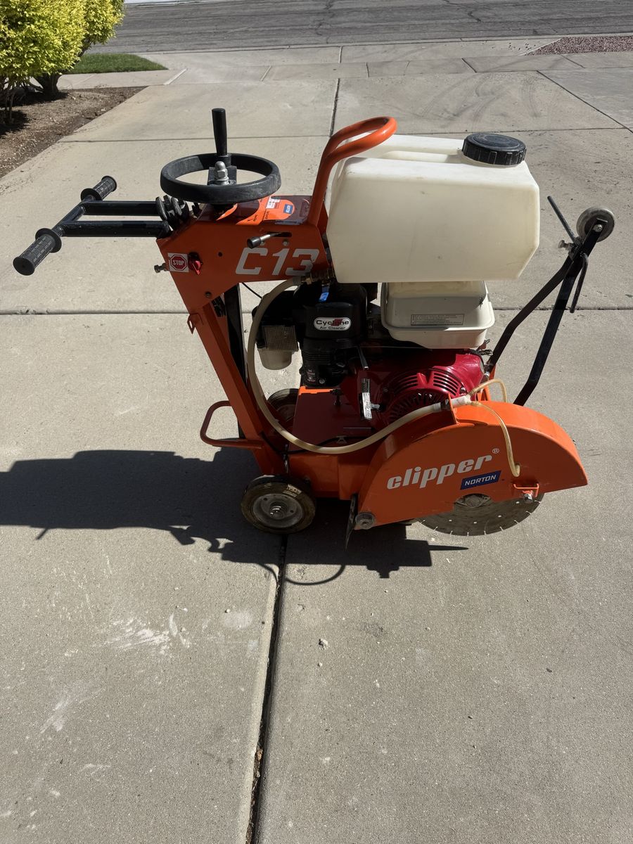 Norton Clipper C13 walk behind concrete saw