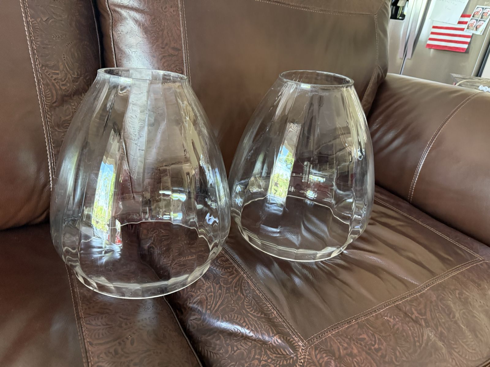 Outdoor glass domes $25 set