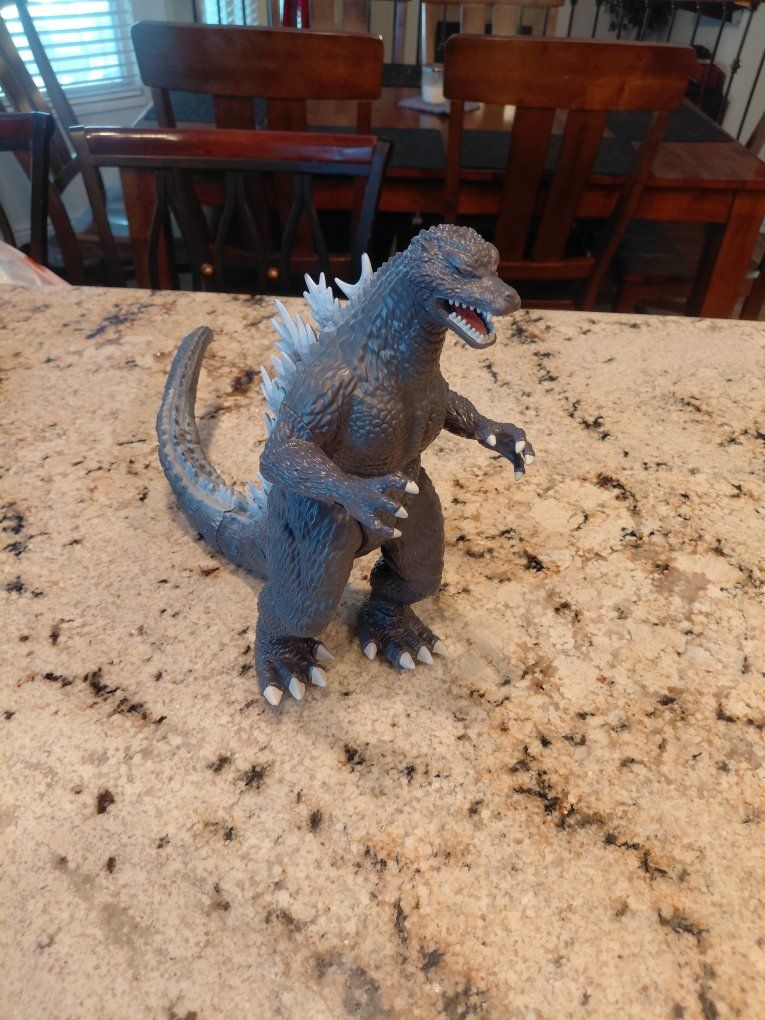 Godzilla Action Figure Toy Collectible Gray Molded Plastic Kaiju