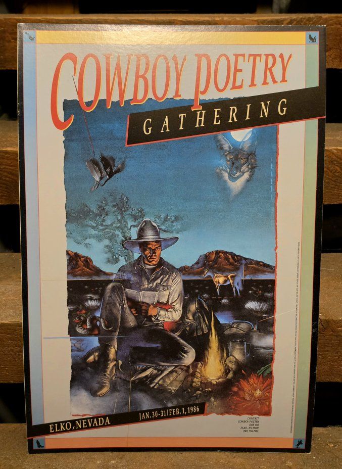1986 Second Annual Cowboy Poetry Gather Poster