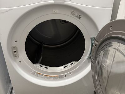 LG Sensor Dry Front Load Electric Dryer, White, with Multiple Cycles
