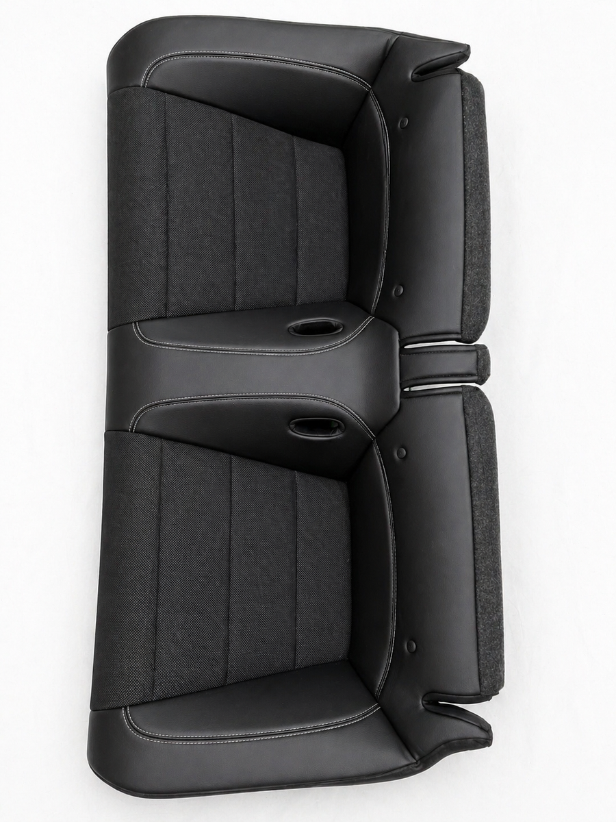 Ford Mustang GT Rear Seat Bench Couch Leather Black