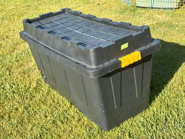 Large Rolling Storage Bin.