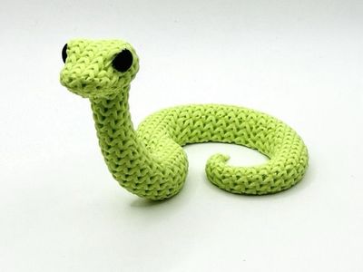 3D Printed Knitted Snake