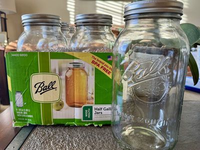 Ball Brand Half Gallon Bottles / Canning