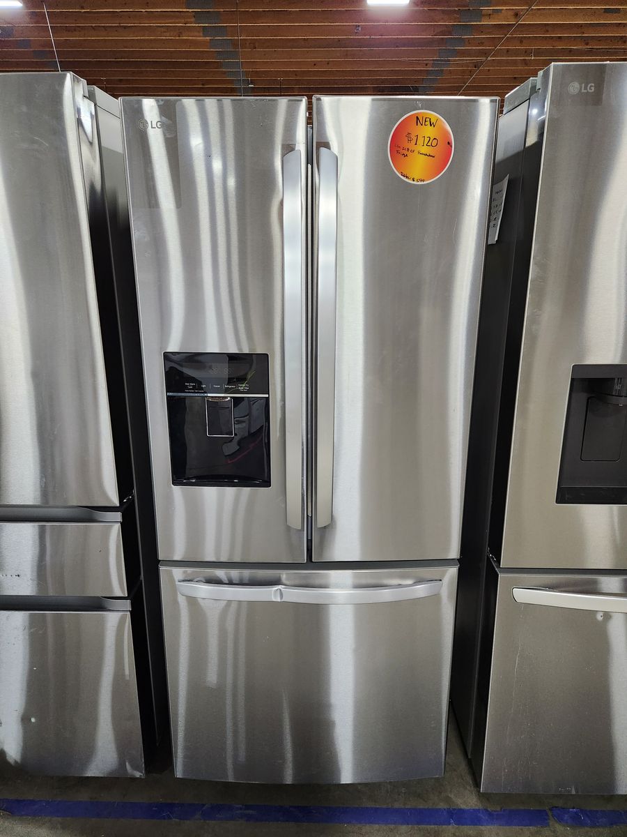 LG Stainless Steel French Door Refrigerator with Bottom Freezer - Brand New