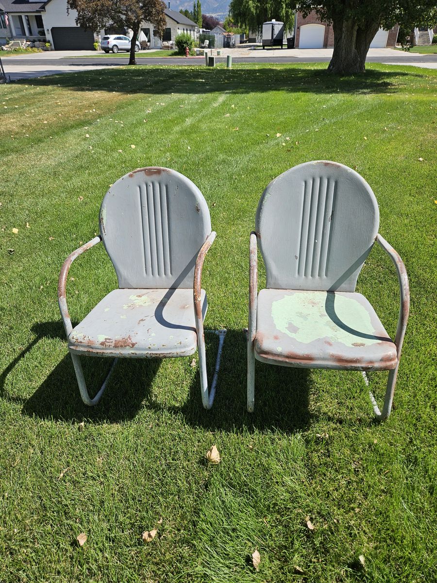 Metal Rocking Chairs 1950