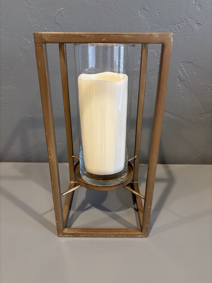 Gold Candle Lanterns - Set of 8