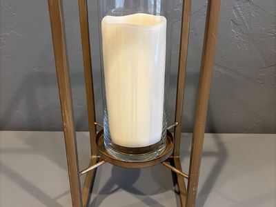 Gold Candle Lanterns - Set of 8
