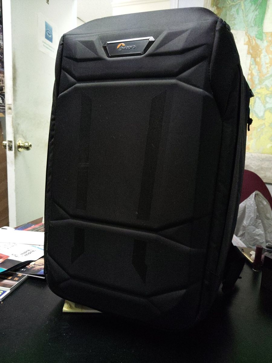 Lowepro DRONEGUARD Pro  450 Camera Backpack - Black, Large, Padded Dividers, All-Weather Cover and Travel Photography.
